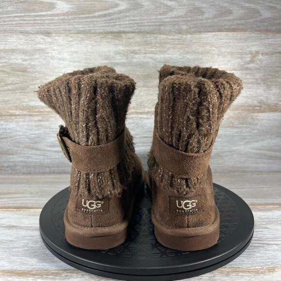 UGG Australia Women’s Cambridge 1006013 Chocolate Suede Boots Size 6 - Picture 4 of 9